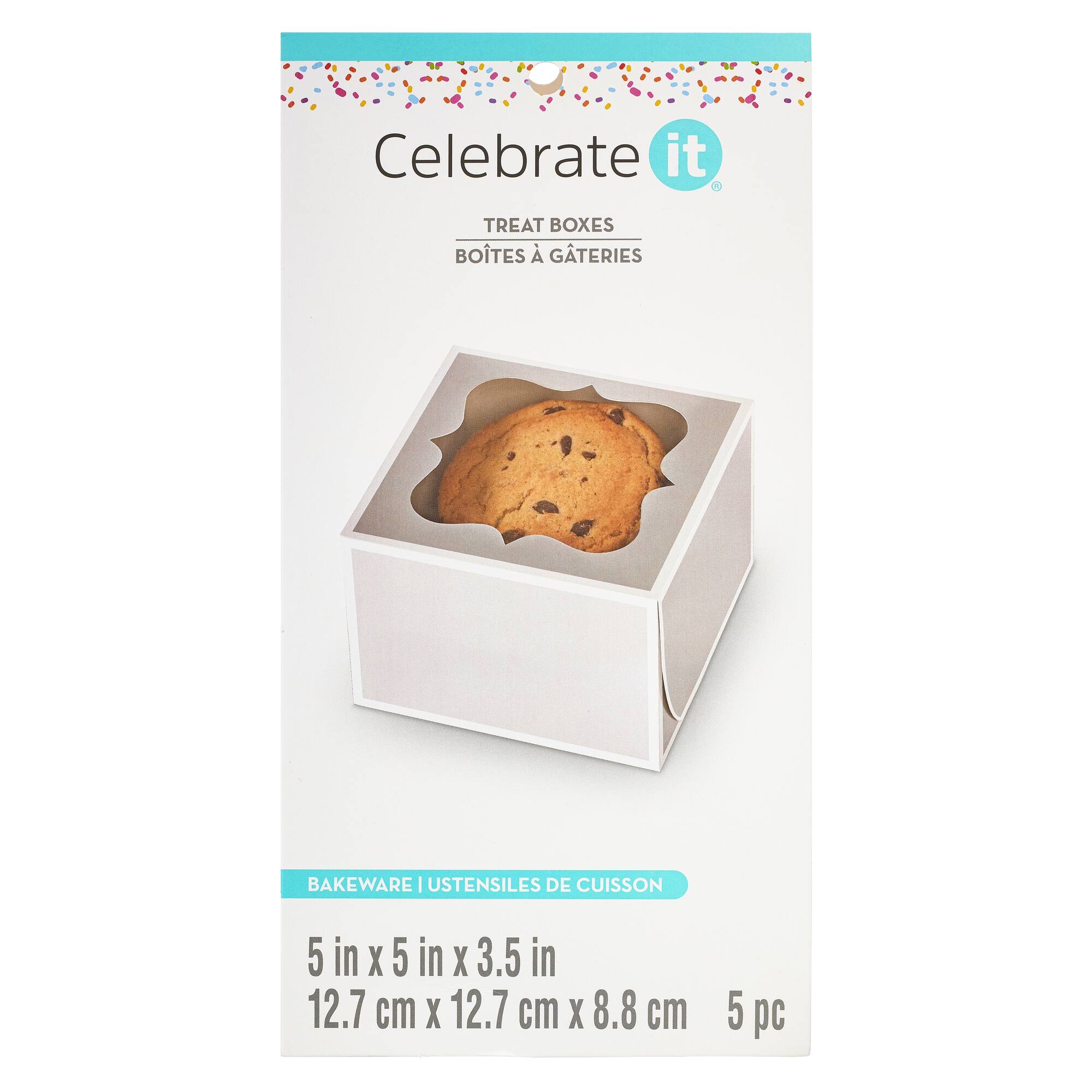 Silver And White Stripe Treat Boxes By Celebrate It®